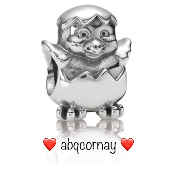 EUC Pandora 790528 Sterling Silver Spring Easter Chicken Animal Bead - Picture 1 of 8